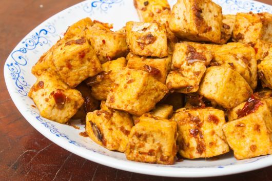 Spicy Air-Fried Tofu Bites 